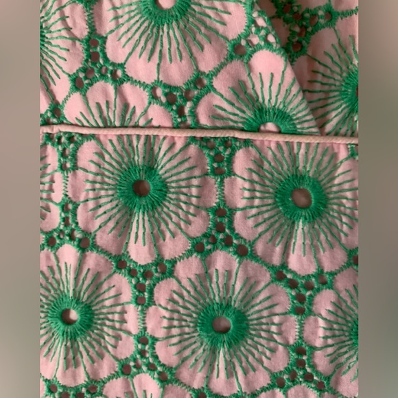 Lilly Pulitzer Vintage  Green and Pink Halter Dress - Picture 3 of 8